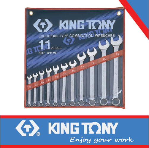 King Tony 1/4" - 15/16" Combination Spanner Set