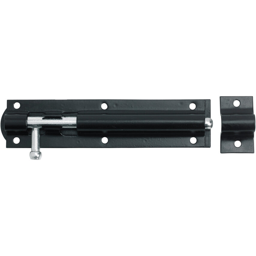 75mm ENCLOSED PATTERN TOWER BOLT BLACK