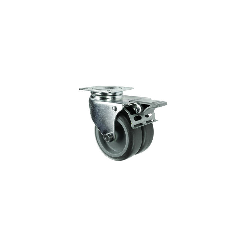 Castor, Twin, Swivel, 50mm, 80kg Load Capacity