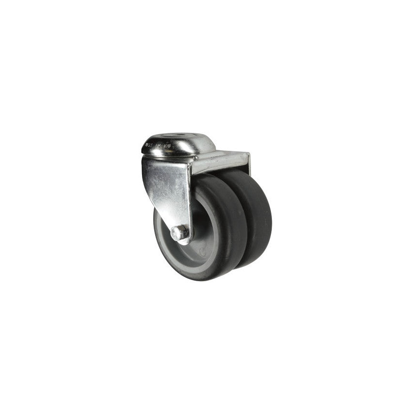 Castor, Twin, Swivel, 50mm, 80kg Load Capacity