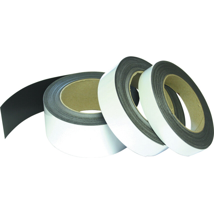 MAGNETIC EASY WIPE RACKING STRIP WHITE 20mmx10M