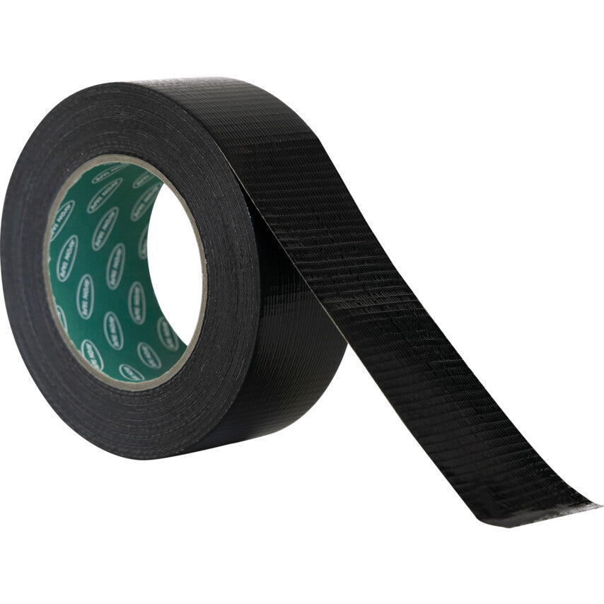 Duct Tape, Polyethylene Coated Cloth, Black, 50mm x 50m