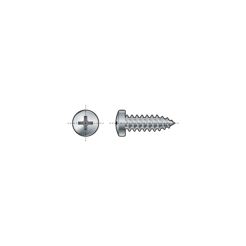 ST5.5x13mm POZI PAN HEAD TAP SCREW BZP