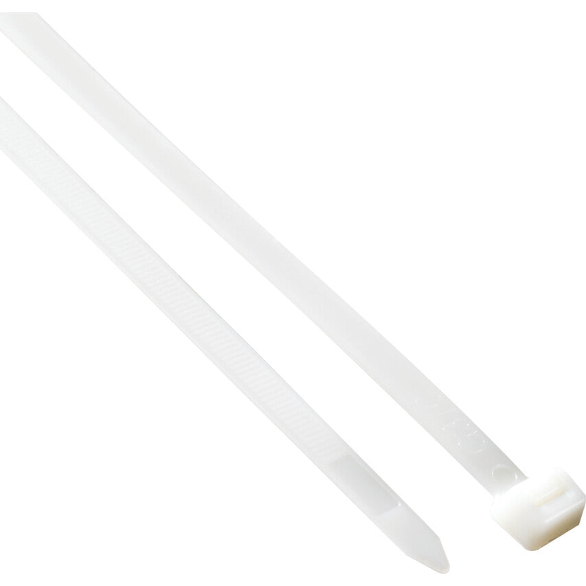 Cable Ties, Natural, 7.6x370mm (Pk-100)