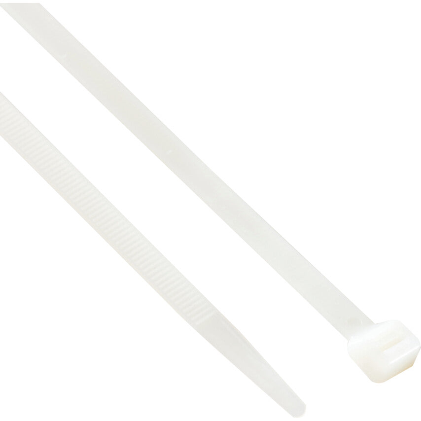 Cable Ties, Natural, 7.6x450mm (Pk-100)