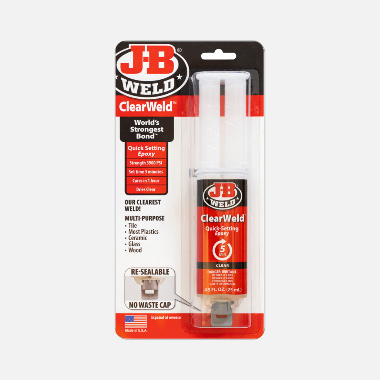 J-B Weld ClearWeld Syringe 14ml