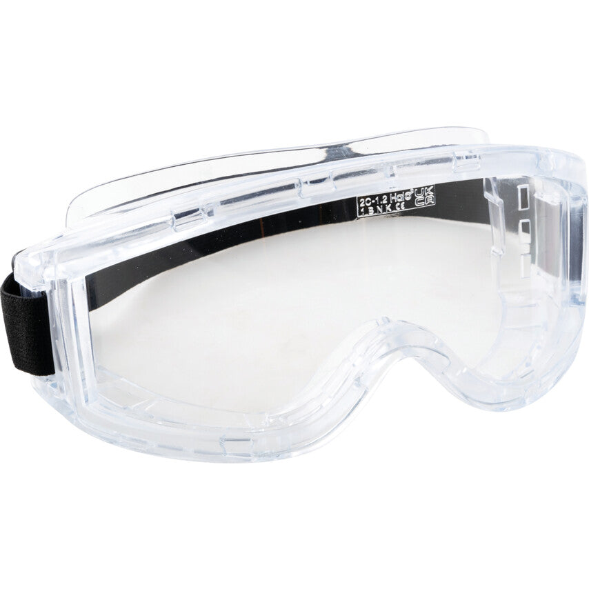 Safety Goggles, Clear Lens, Black Frame, Anti-Fog