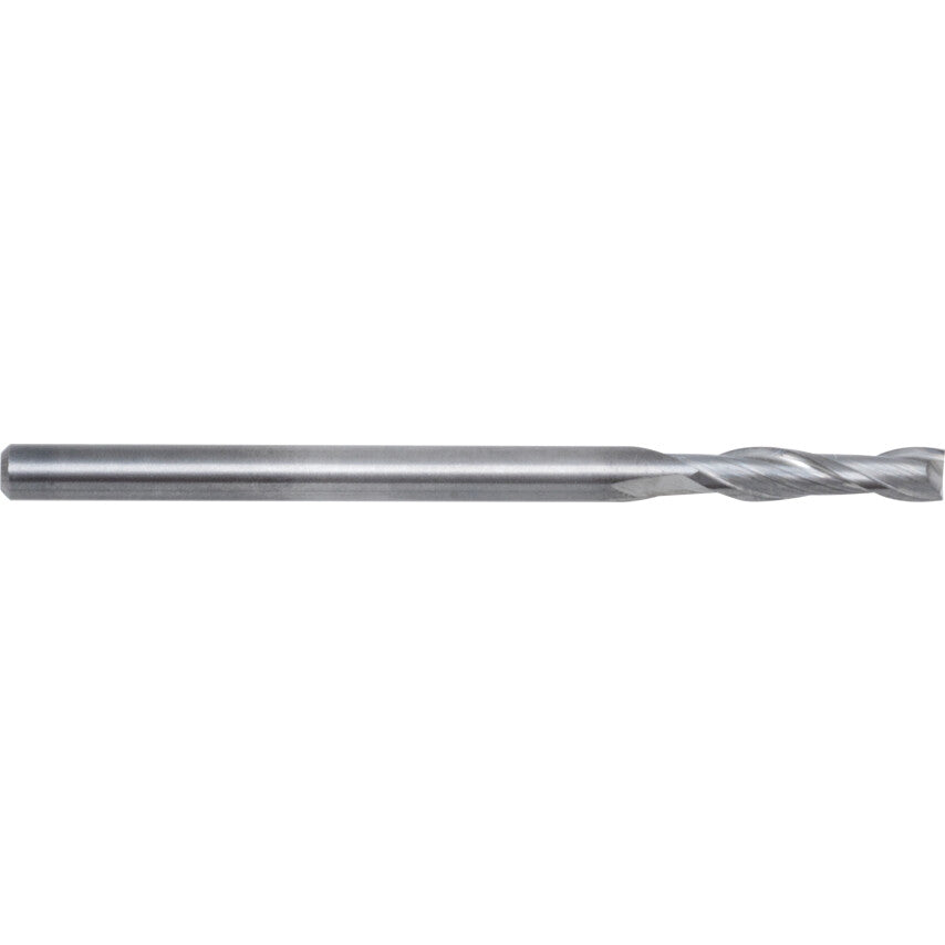 Regular, Slot Drill, 2mm, 2fl, Plain Round Shank, Carbide, Uncoated