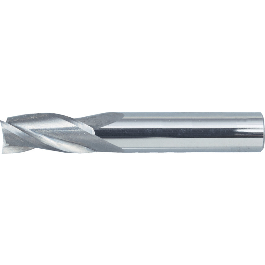 Regular, Slot Drill, 2mm, 3fl, Plain Round Shank, Carbide, Uncoated