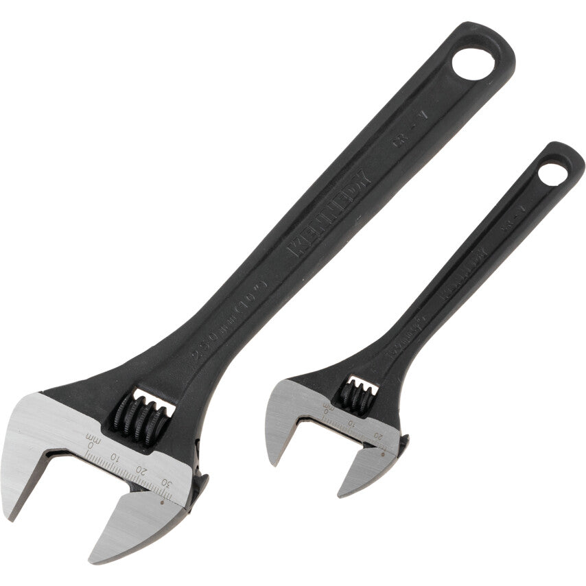 Adjustable Spanner Set, Steel, Set Of 2
