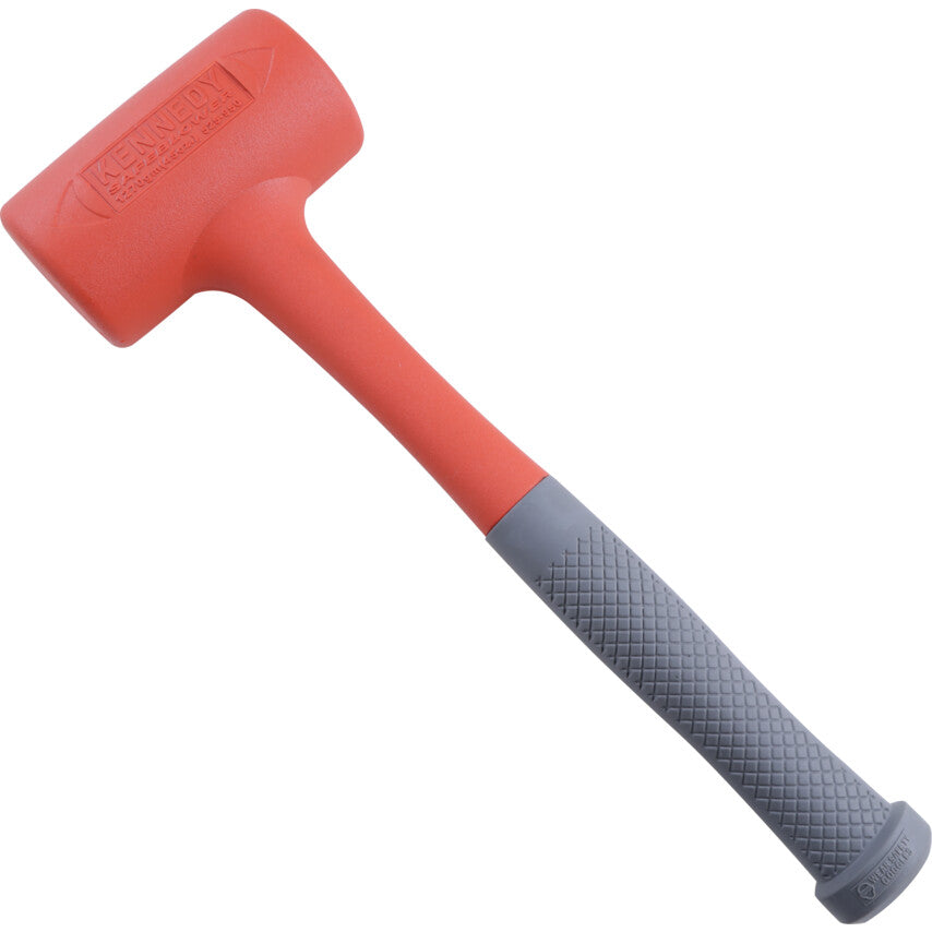 Rubber Dead Blow Hammer, 45oz., Steel Shaft, High Impact