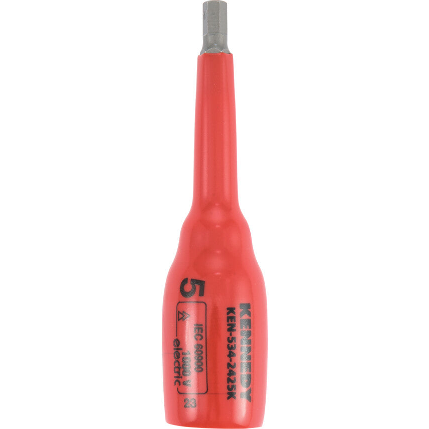 3/8in. Drive, Deep Insulated Socket, 5mm, Metric, Insulated Coating