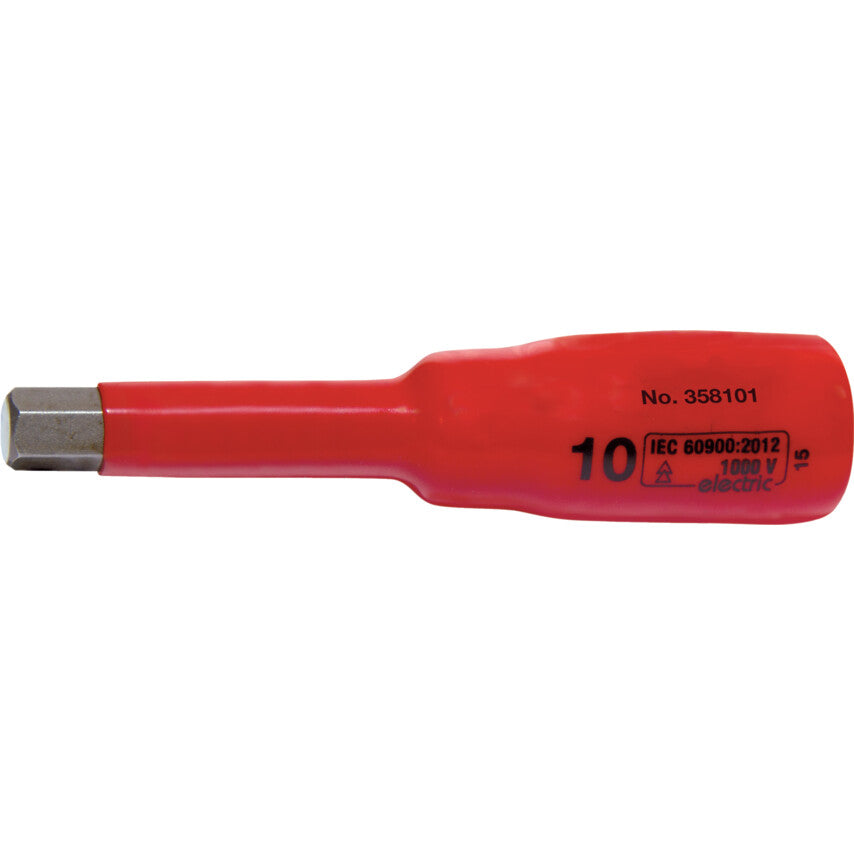 1/2in. Drive, Deep Insulated Socket, 8mm, Metric, Insulated Coating