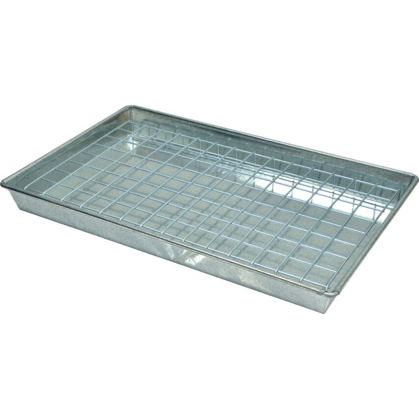 Drip Tray With Mesh, 5L Capacity, Steel, 345mm Overall Depth, 540mm Overall Width, 50mm Overall Height