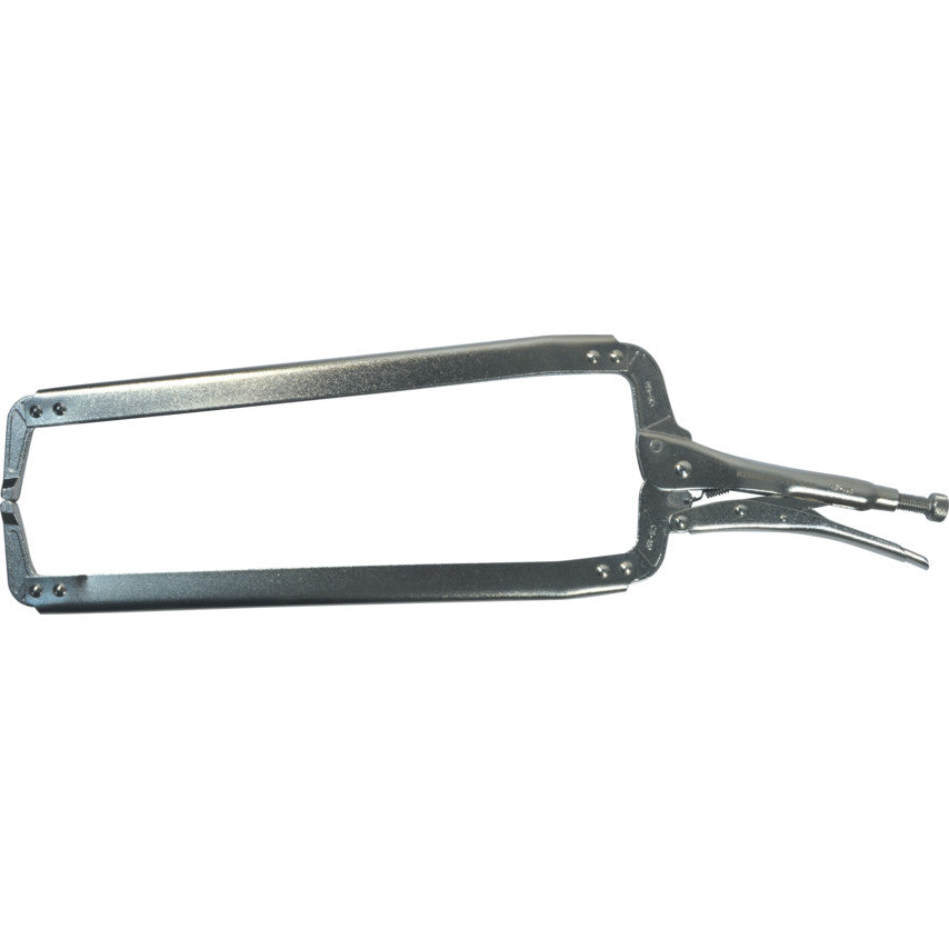 16in./400mm Locking C-Clamp, Steel Jaw, Ergonomic Handle