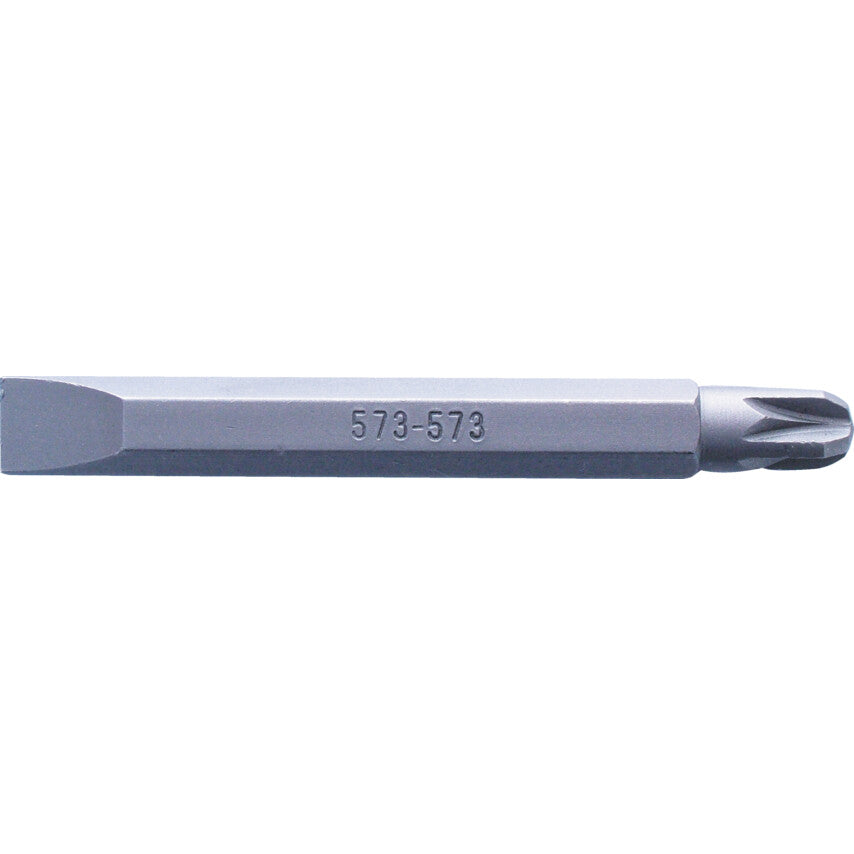 Screwdriver Bit, 5.5/No.2, Pozi, 1/4" Hex