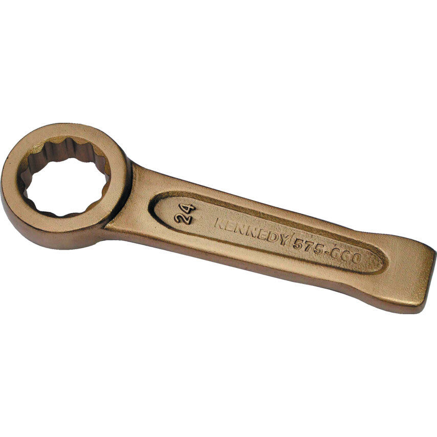 Single End, Non-Sparking Open End Slogging Spanner, 70mm, Metric