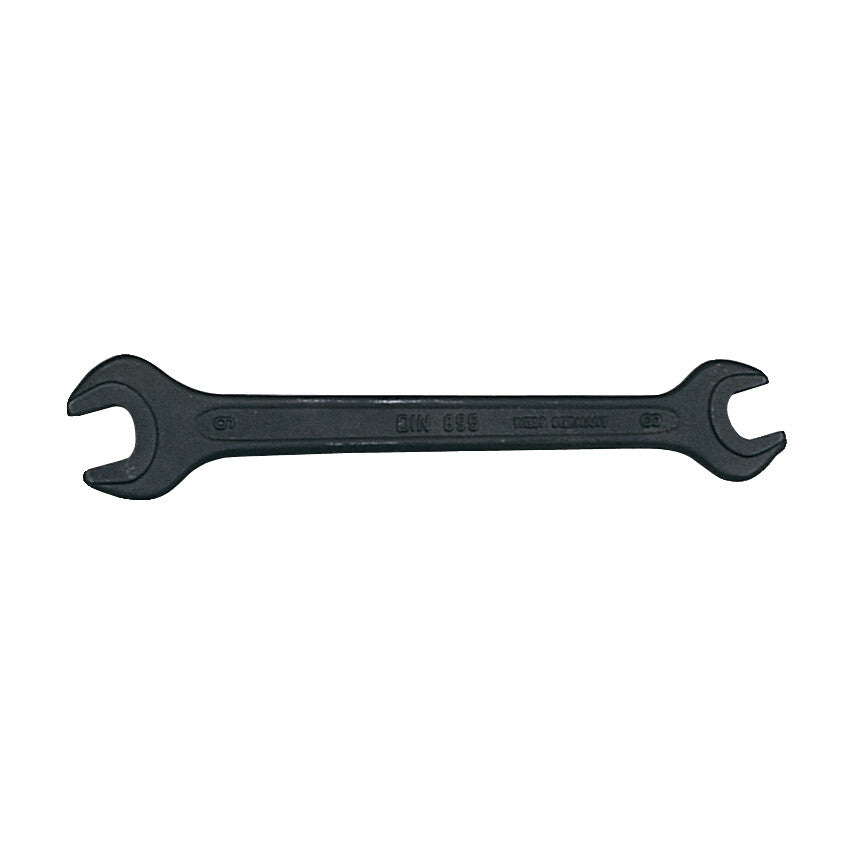 Metric Open Ended Spanner, Double End, Vanadium Steel, 19mm x 24mm
