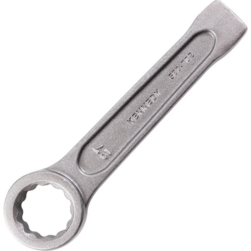 Single End, Ring Slogging Spanner, 27mm, Metric
