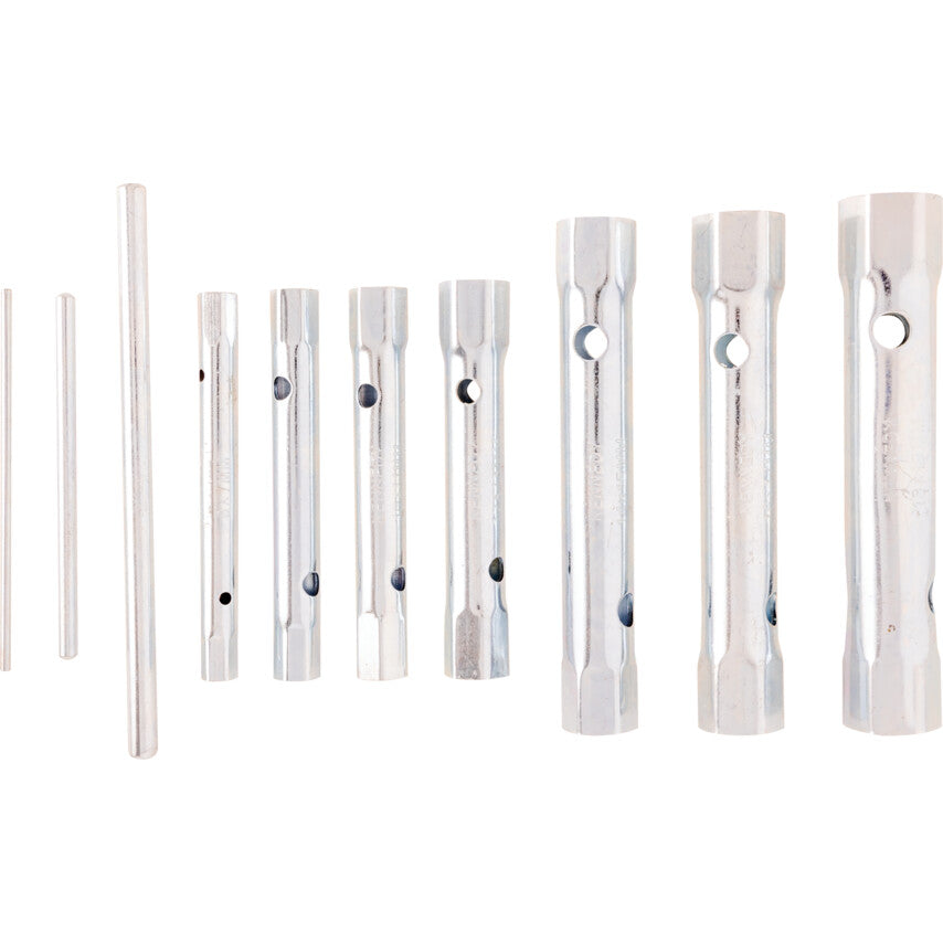 Metric Box Spanner Set , Double End, Steel, Set of 7