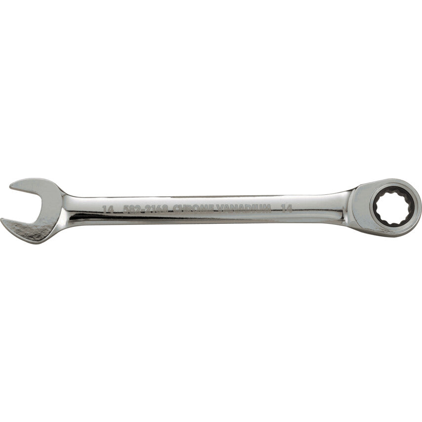 Double End, Ratcheting Combination Spanner, 22mm, Metric