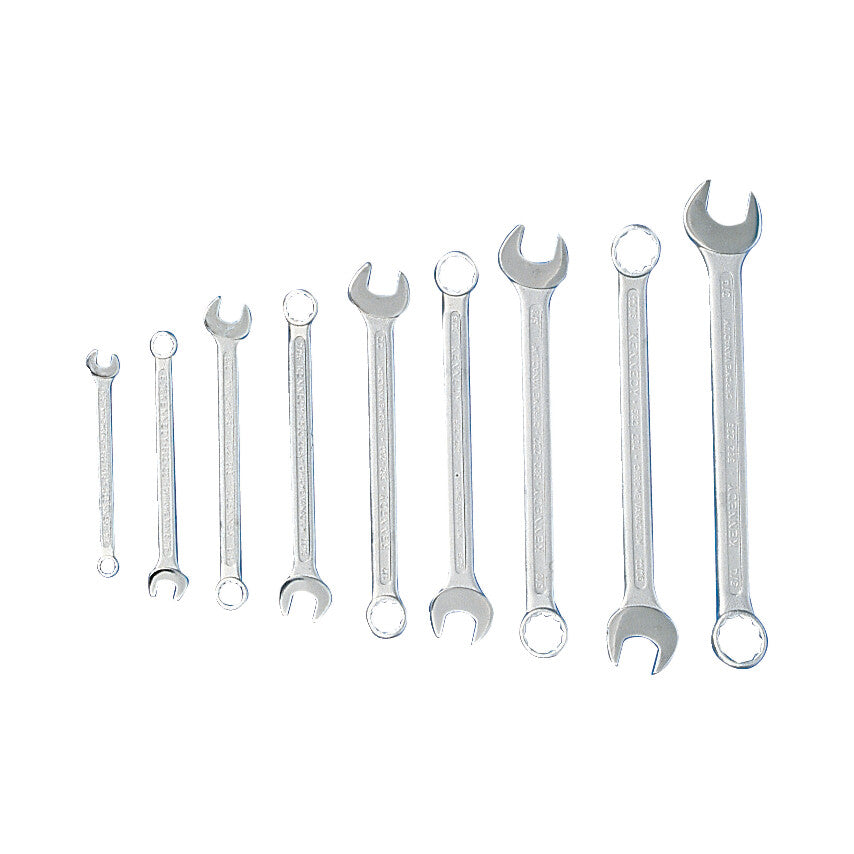 Imperial, Combination Spanner Set, 1/4 - 3/4in., Set of 9, Chrome Vanadium Steel