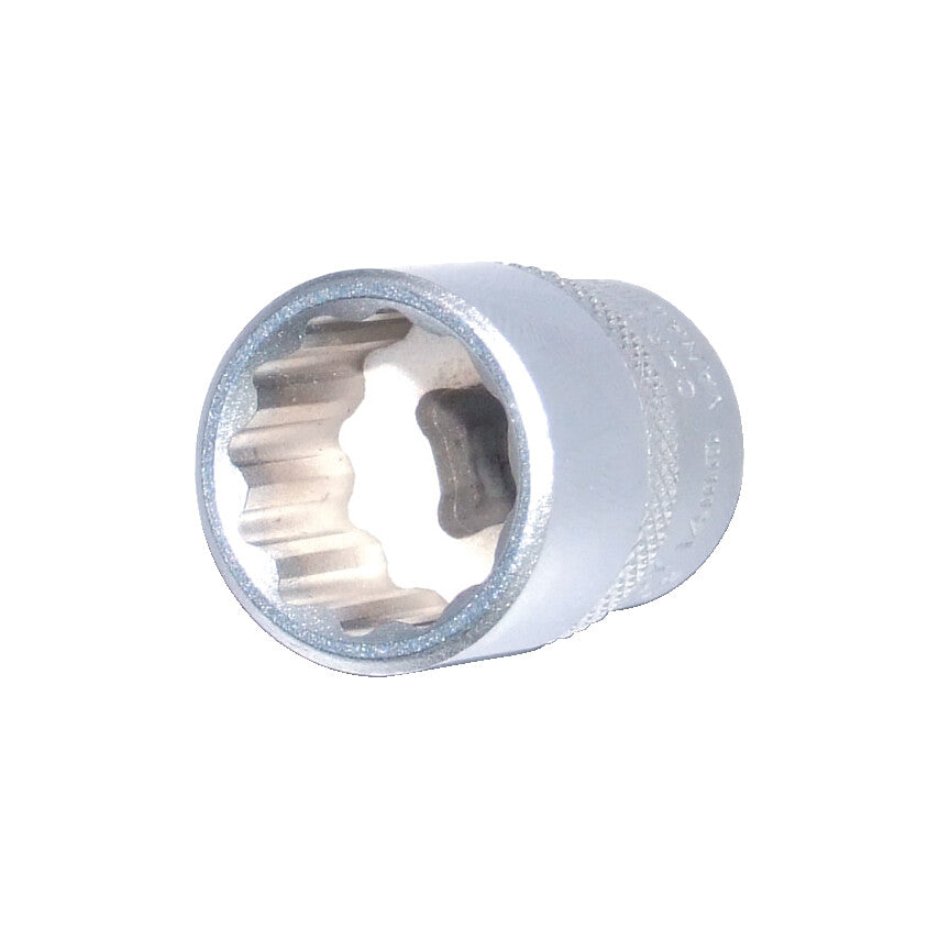 1/4in. Drive, Standard Bi-Hexagon Socket, 14mm, Metric, Chromed Finish