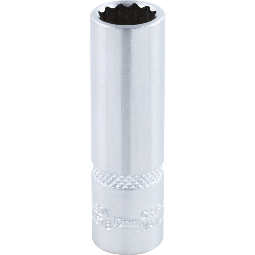 1/4in. Drive, Deep Bi-Hexagon Socket, 10mm, Metric, Chromed Finish