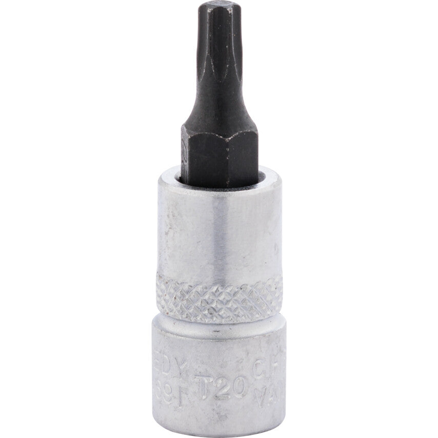 1/4in. Drive, Standard Torx Socket, T20, Chromed Finish