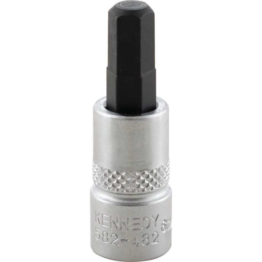 1/4in. Drive, Standard Hexagon Bit Socket, 6mm, Metric, Polished Finish