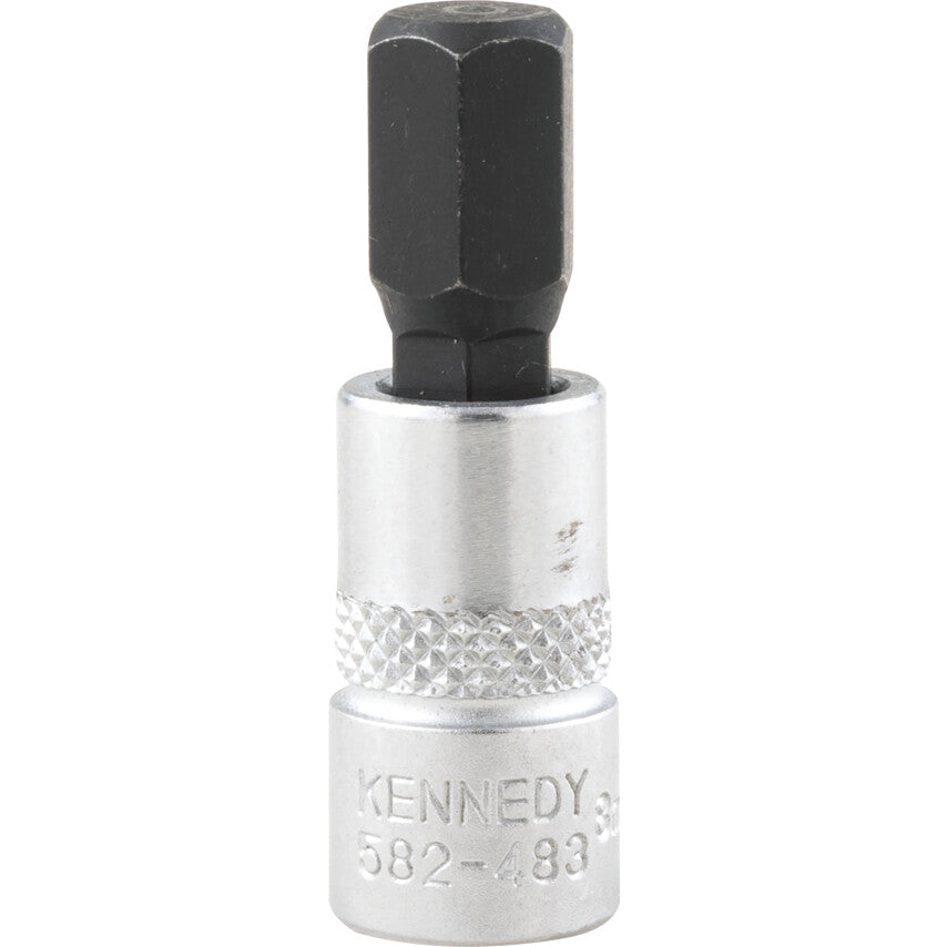 1/4in. Drive, Standard Hexagon Bit Socket, 8mm, Metric, Polished Finish