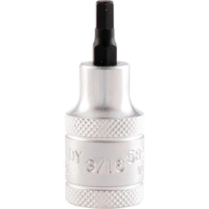 1/4in. Drive, Standard Hexagon Bit Socket, 3/16in. AF, Chromed Finish