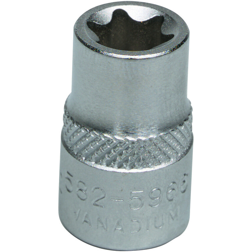 3/8in. Drive, Standard Torx Socket, E16, E-Torx®, Satin Finish