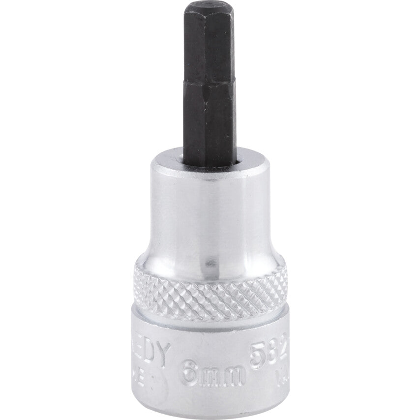 3/8in. Drive, Standard Hexagon Bit Socket, 3/8in. Imperial, Chromed Finish