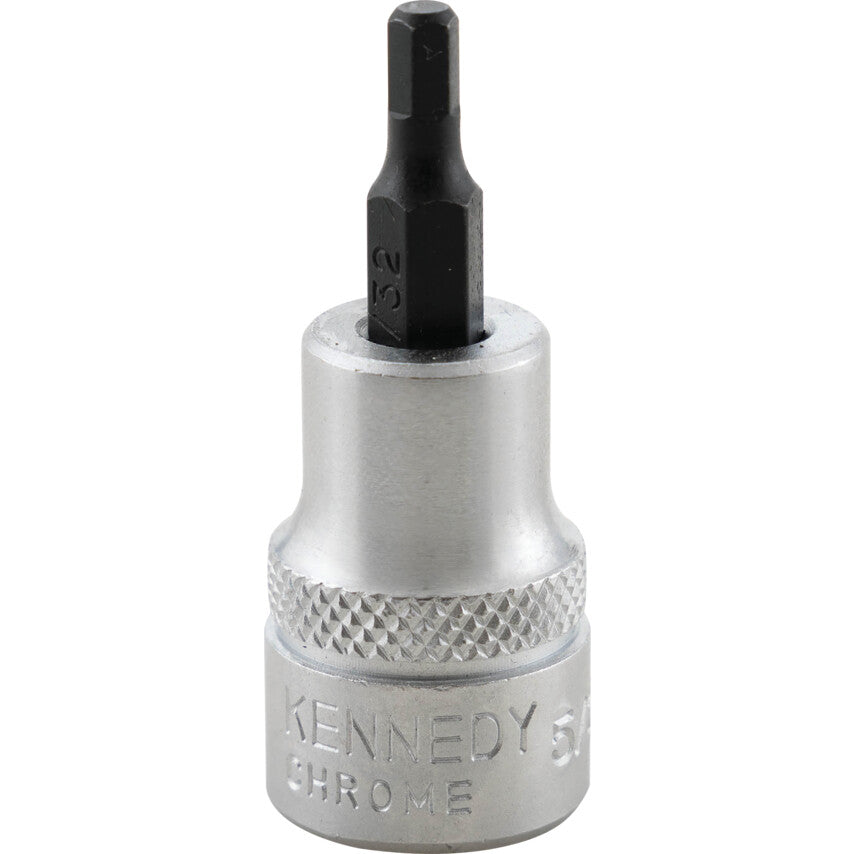 3/8in. Drive, Standard Hexagon Bit Socket, 5/32 in, Imperial, Chromed Finish