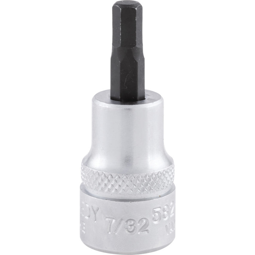 3/8in. Drive, Standard Hexagon Bit Socket, 7/32in. Imperial, Chromed Finish