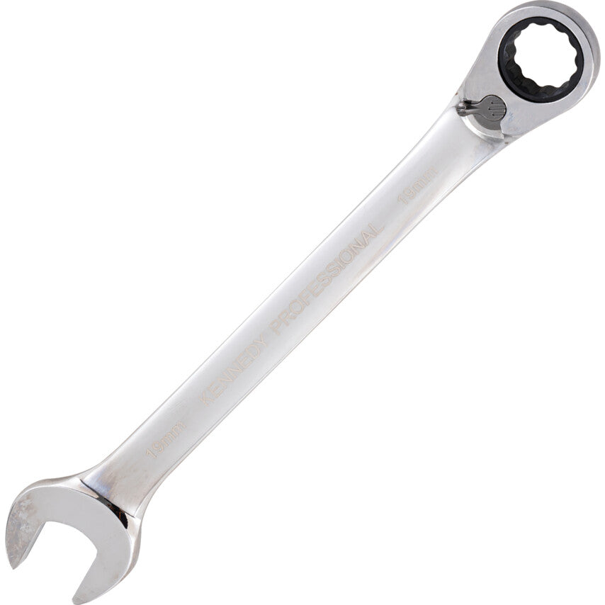 Double End, Ratcheting Combination Spanner, 21mm, Metric