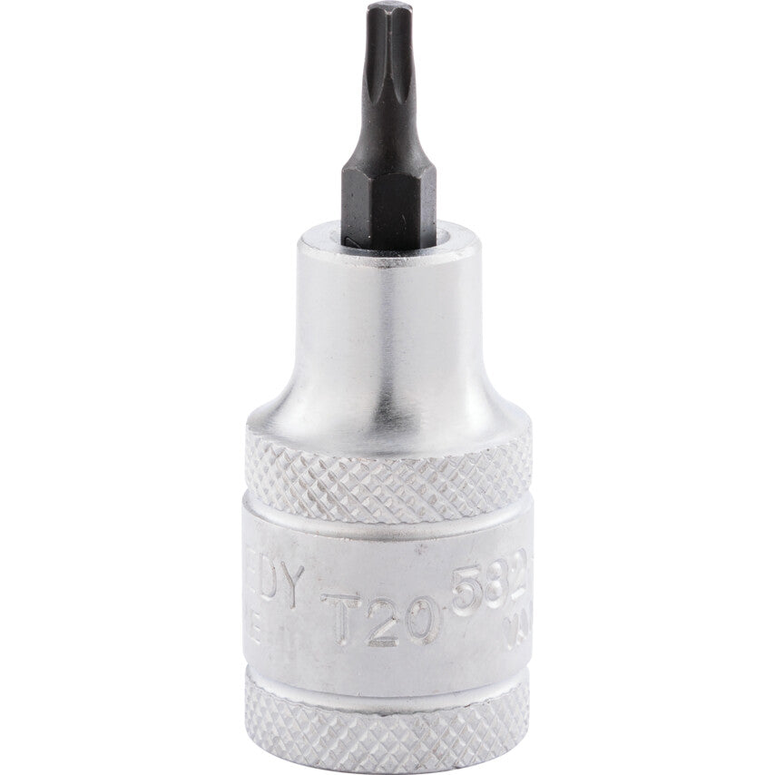 1/2in. Drive, Standard Torx Socket, T20, Torx, Chromed Finish