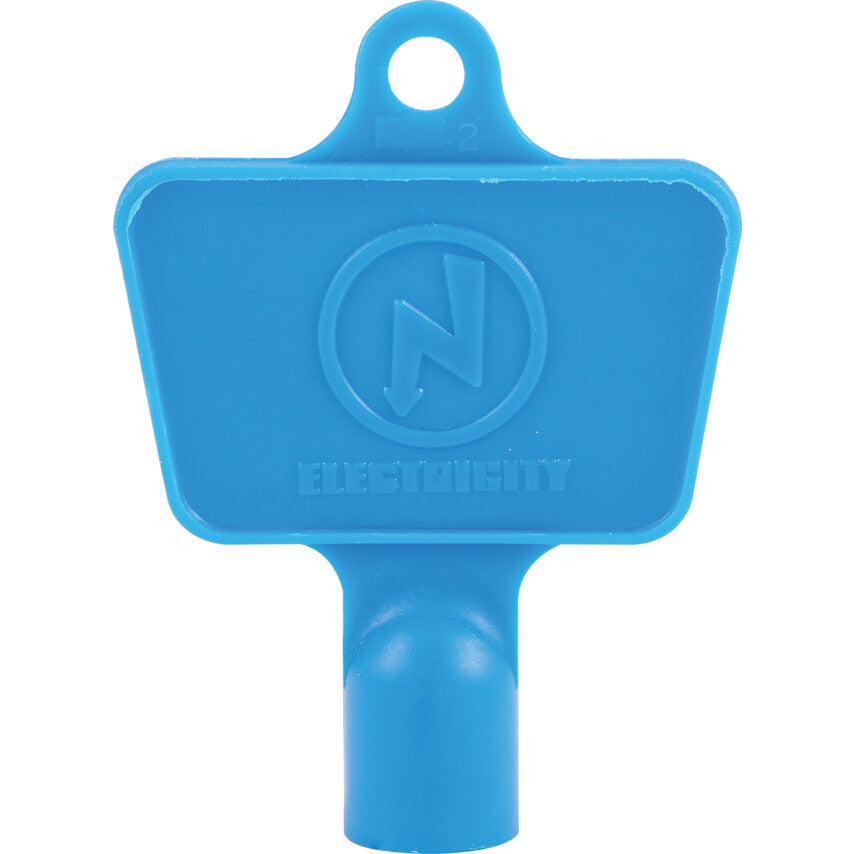 Plastic Electricity Meter Box Key Blue