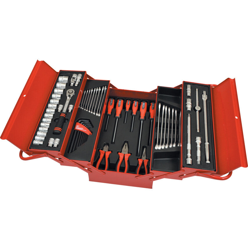 Toolbox Kennedy 5-Tier Red 62p Metric (Foam)