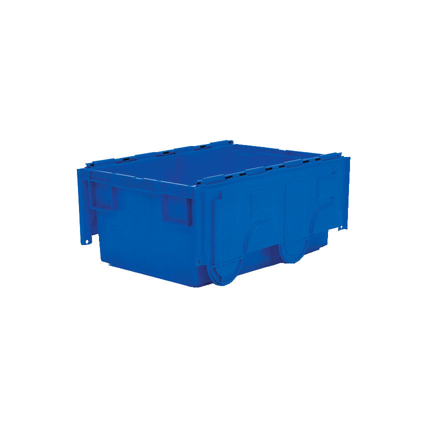 Euro Container with Lid, Blue, 600x400x265mm, 49.5L