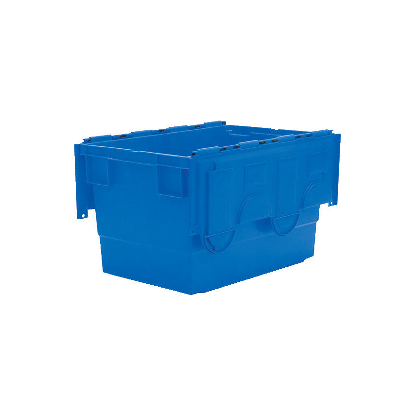 Euro Container with Lid, Blue, 600x400x335mm, 68L