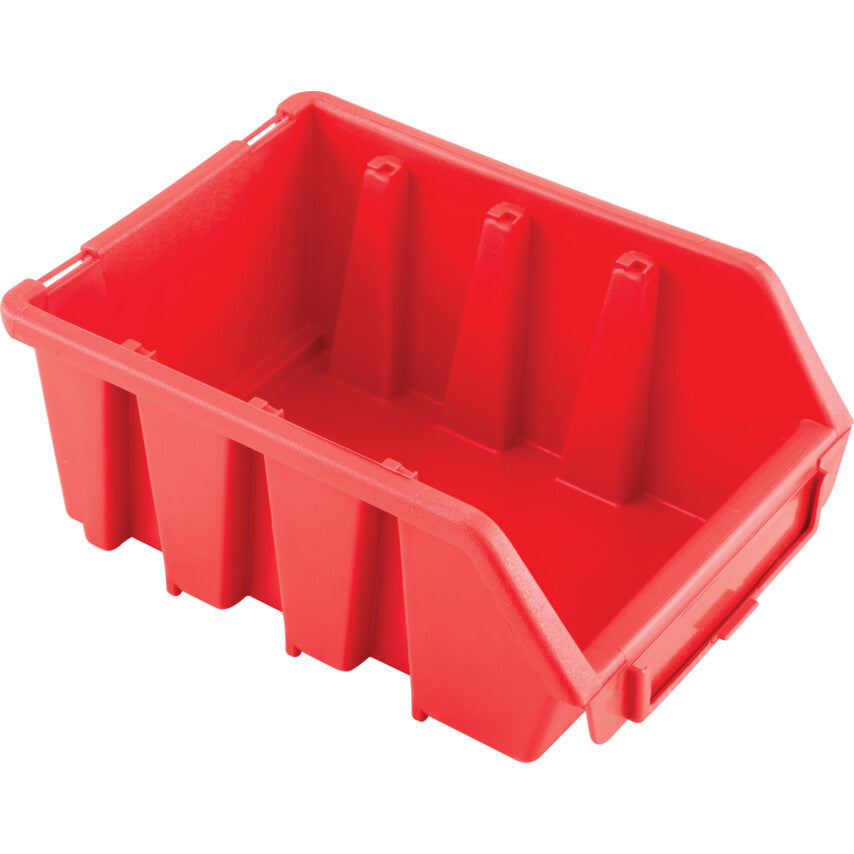 Storage Bins, Plastic, Red, 116x161x75mm