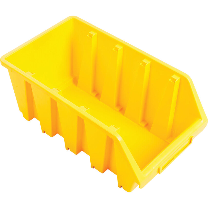 Storage Bins, Plastic, Yellow, 204x340x155mm