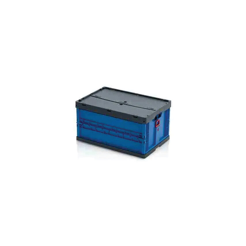 Foldable Euro Container, Polypropylene, Blue, 400x320x600mm