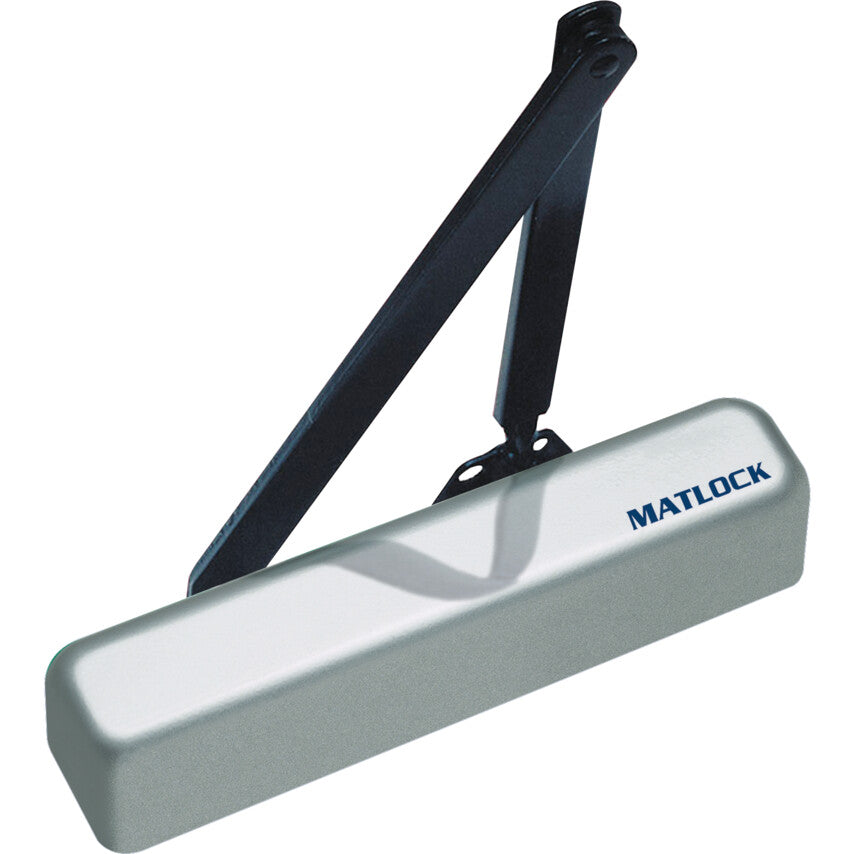 OVERHEAD DOOR CLOSER C/W BACK CHECK & DELAY PLATED