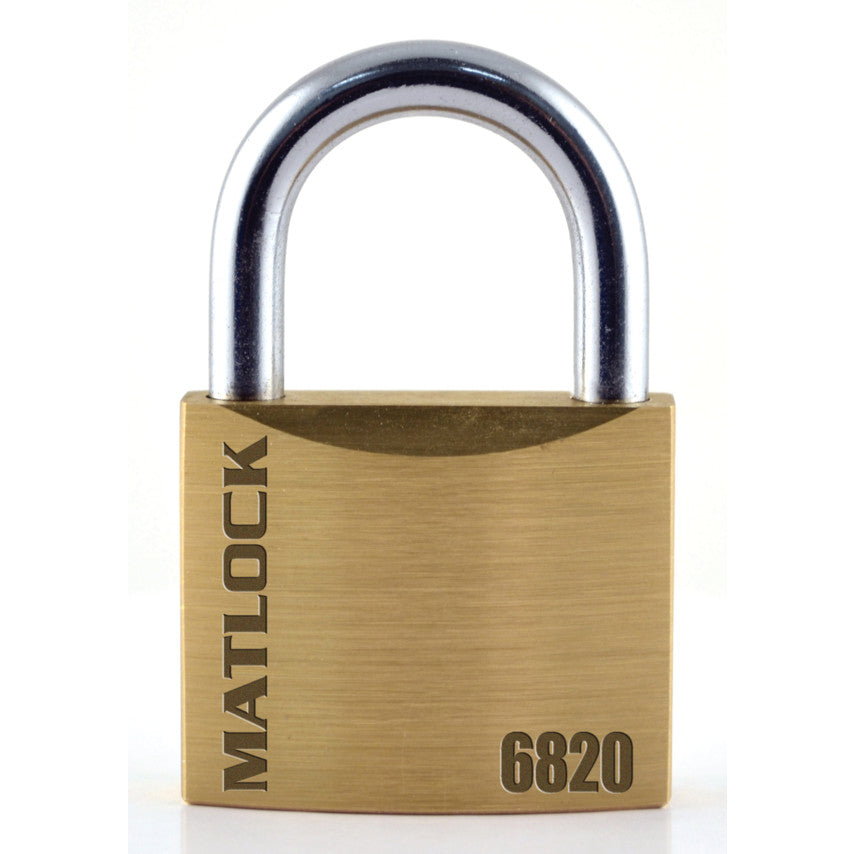 Keyed Padlock, Keyed Different, Brass, Bronze, 20mm Width, Weatherproof