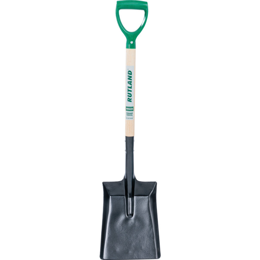 Square Mouth Shovel, 970mm Overall Length, YD Handle, Carbon Steel Blade