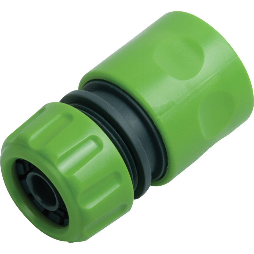 Hose End Connector, 1/2in, Plastic Material, Yellow/Black, Individual