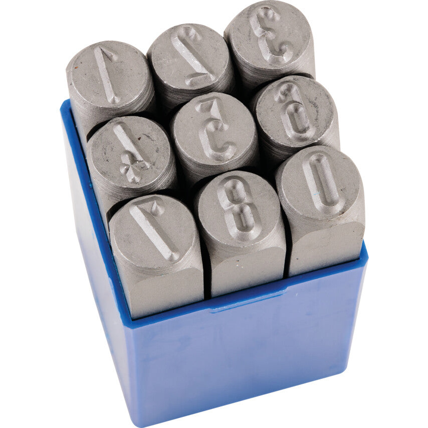 8.0mm, 0 to 9, Standard, Hand Stamp